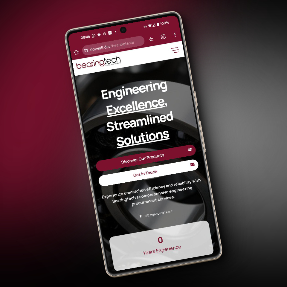 New website for Bearingtech - Bearing Tech